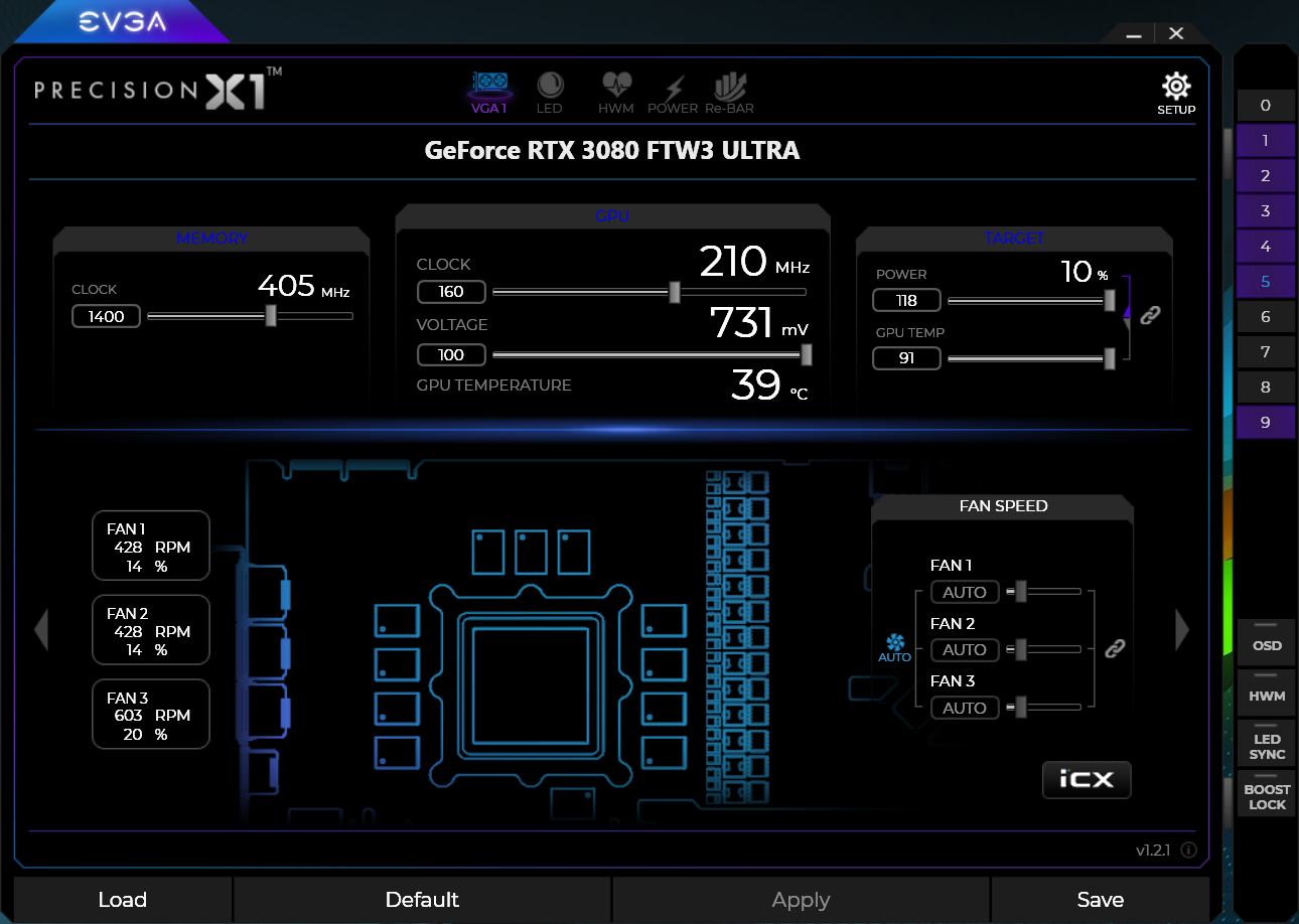 Haga clic en la imagen para ver una versión más grande  Nombre:	Precision X1 max OC FTW3.PNG Visitas:	0 Size:	229,4 KB ID:	224079