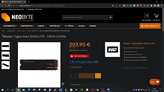 Haga clic en la imagen para ver una versión más grande  Nombre:	wd black sn850 2tb -n- 203.90.png Visitas:	0 Size:	344,9 KB ID:	227622