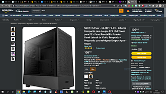 Haga clic en la imagen para ver una versión más grande  Nombre:	1NZXT H5 FLOW NEGRA -A- 109.99.png Visitas:	0 Size:	624,5 KB ID:	227624