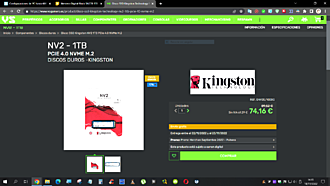 Haga clic en la imagen para ver una versión más grande  Nombre:	Kingston NV2 ssd 1tb.png Visitas:	0 Size:	293,3 KB ID:	227728